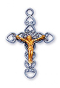 Pendant-Crucifix Two-Tone