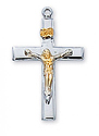 Pendant-Crucifix Two-Tone