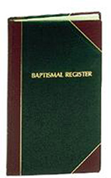 Baptism Register,  500 Entries