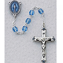 Rosary-Blue Glass