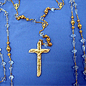 Rosary-Glass/Rhinestone Lasso