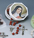 Rosary-Rose Petal With Box